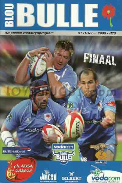 2009 Bulls (SA) v Cheetahs (SA)  Rugby Programme